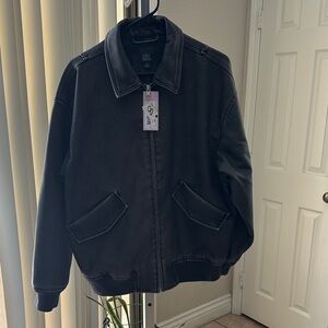 Wild Fable Charcoal Bomber Jacket